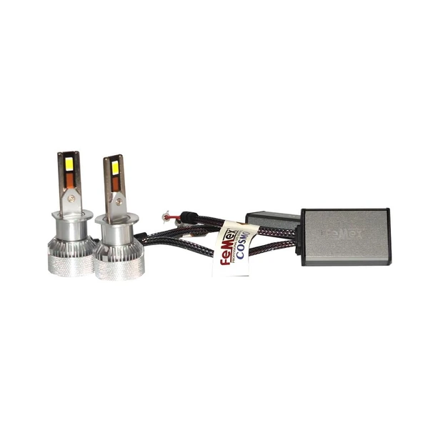 Audi Quattro 1985-1992 Uzun Far Ampulü Mini Cosmo Beyaz H1 Mini Led Xenon Şimşek Etkili 15000 Lümen