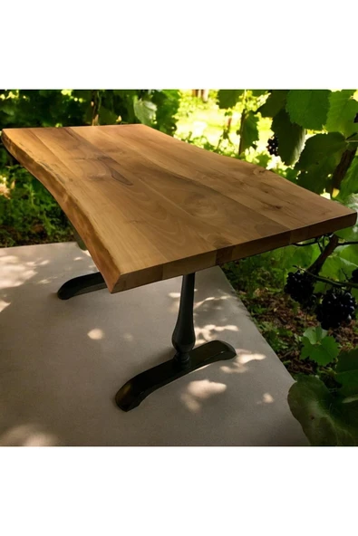 ADIM EBATLAMA Cafe Masa Ahşap Kütük Masa - Resim 4