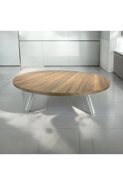 ADIM EBATLAMA Katlanabilir Yer Sofrası Hamur Açma Tahtası Ceviz Oyun Masası - Resim 3