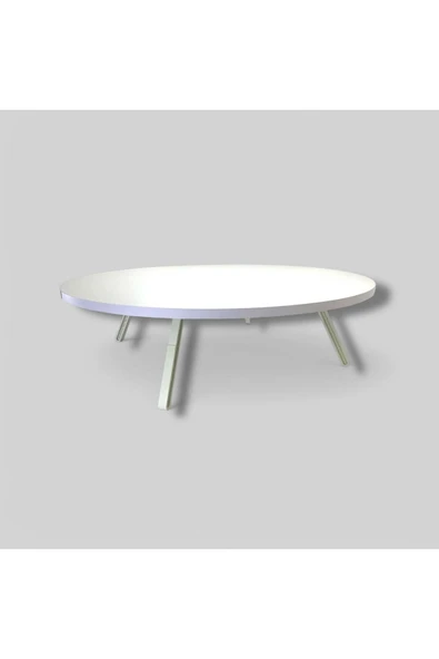 ADIM EBATLAMA Katlanabilir Yer Sofrası Hamur Açma Tahtası Beyaz Oyun Masası - Resim 5