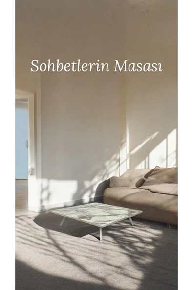 ADIM EBATLAMA Kare Yer Sofrası Mutfak Sofrası kolay taşınabilir 90 X 90 cm balkon sofra