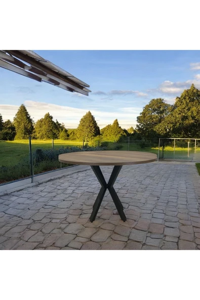 ADIM EBATLAMA Yuvarlak Yemek Masası BAROK Ahtapot AYAK - Resim 5