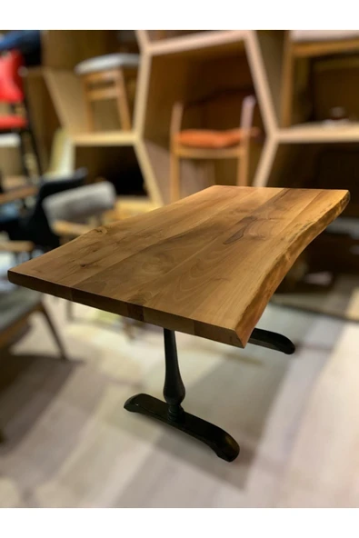 ADIM EBATLAMA CAFE MASA Ahşap Kütük Masa - Resim 7