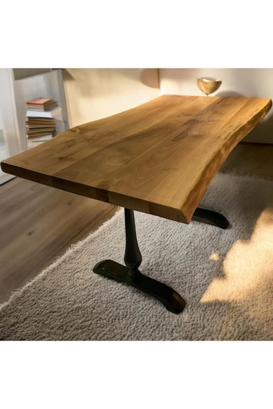 ADIM EBATLAMA Cafe Masa Ahşap Kütük Masa - Resim 3