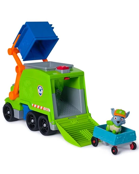 Paw Patrol Rocky ile Crush N Roll Geri Dönüşüm Kamyonu 6071248 - 3