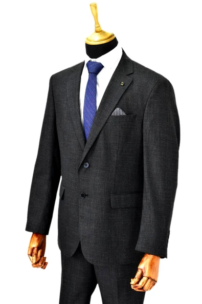 Erkek 4 Drop Çift Yırtmaçlı Takım Elbise BGL-ST04633 - Resim 5