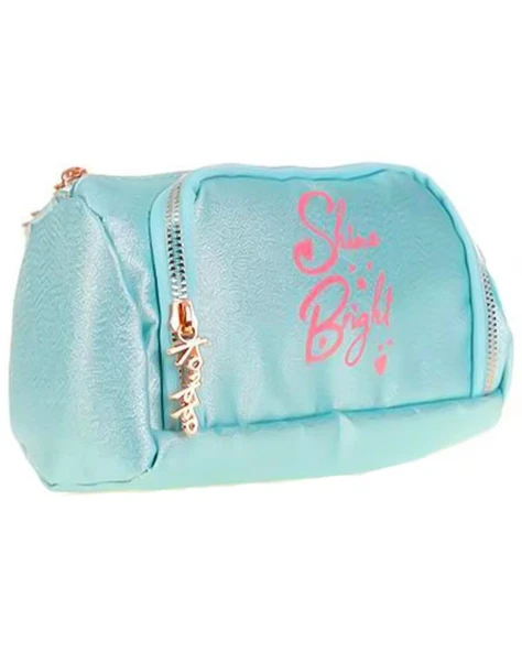 Kaukko Sparkle Plump Turkuaz Kalem Çantası K2546 - 2