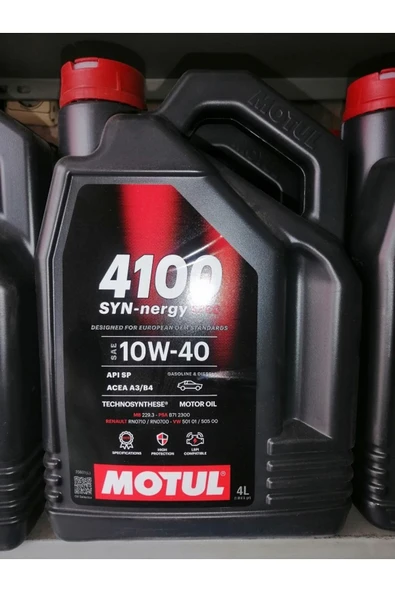 Motul 4100 Syn-nergy Spec 10w-40 4 Litre