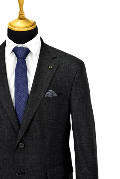 Erkek 4 Drop Çift Yırtmaçlı Takım Elbise BGL-ST04633 - Resim 9