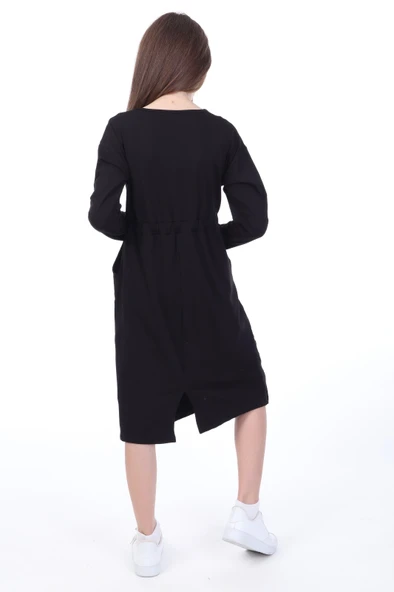 Toontoy Kız Çocuk  Neon Baskılı Elbise - 5