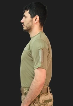 TAKTİKAL TİŞÖRT BEJ KISAKOL - 2