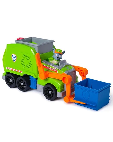 Paw Patrol Rocky ile Crush N Roll Geri Dönüşüm Kamyonu 6071248 - 2