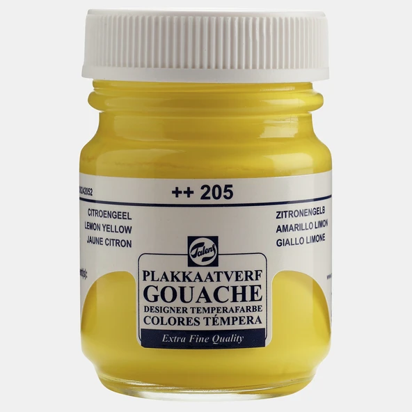 Talens Guaj Boya 16 ML Lemon Yellow (Limon Sarısı) 205-10 LU
