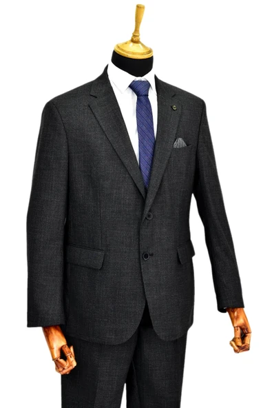 Erkek 4 Drop Çift Yırtmaçlı Takım Elbise BGL-ST04633 - Resim 7