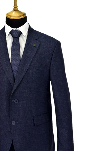 Erkek 4 Drop Çift Yırtmaçlı Takım Elbise BGL-ST04633 - Resim 8