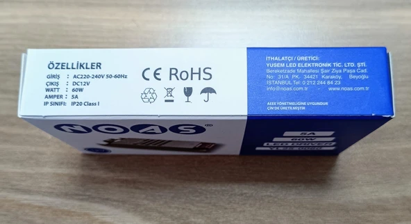 Noas 5A 12V 60W Led Trafosu - 4