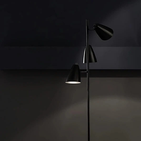 Luxor 3 Oynar Başlıklı Siyah Lambader - 4