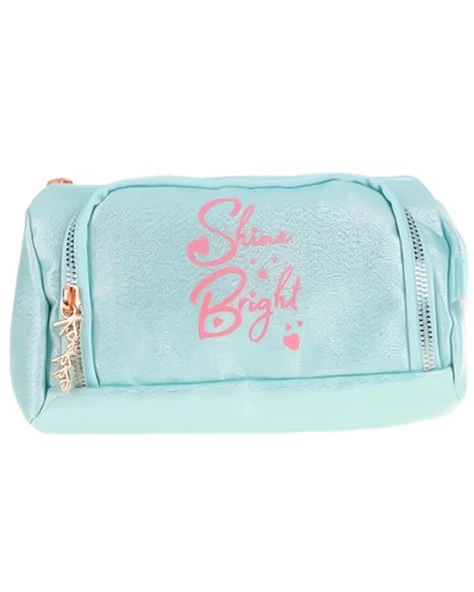 Kaukko Sparkle Plump Turkuaz Kalem Çantası K2546