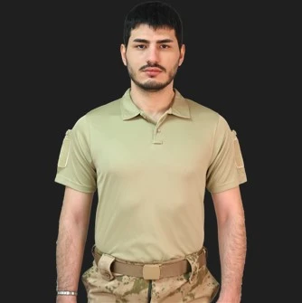 TAKTİKAL TİŞÖRT YAKALI BEJ