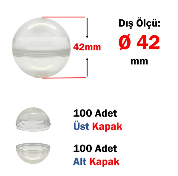 Mager 42 mm Boş Çekiliş Küre Topları 100 Adet - Resim 2