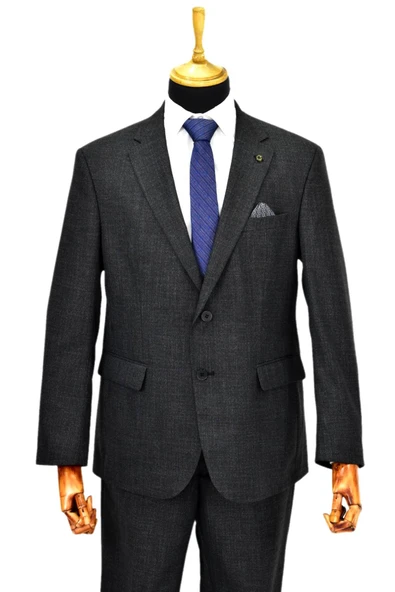 Erkek 4 Drop Çift Yırtmaçlı Takım Elbise BGL-ST04633 - Resim 3