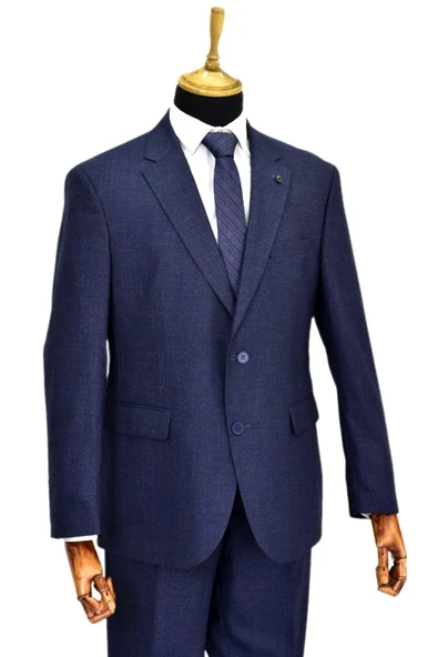 Erkek 4 Drop Çift Yırtmaçlı Takım Elbise BGL-ST04633 - Resim 6