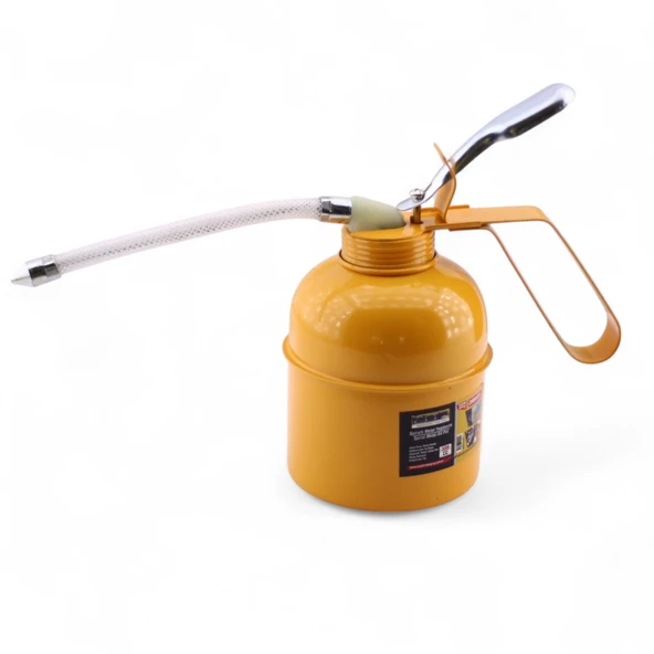 500 ml Araba Makine Atölye Yağdanlığı Spiralli Metal Gövdeli Yağdanlık Uçlu Yağ Pompası - 4