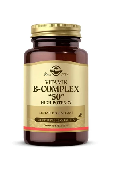 Solgar Vitamin B-Complex 50 50 Kapsül ürün görseli 1
