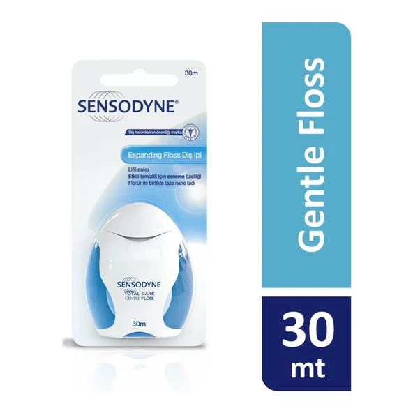 Sensodyne Gentle Floss Nane Aromalı 30 m Diş İpi