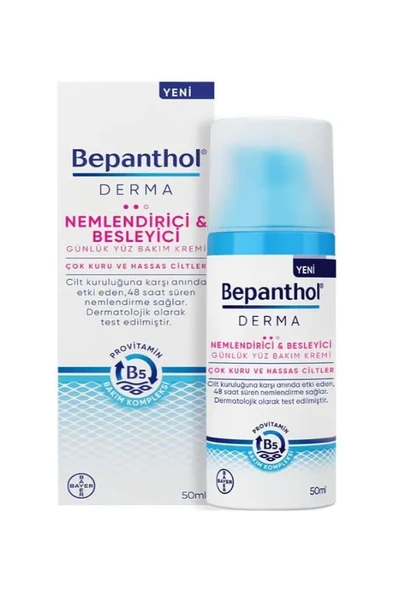 Bepanthol Derma Nemlendirici Besleyici Günlük Yüz Bakım Kremi 50ml
