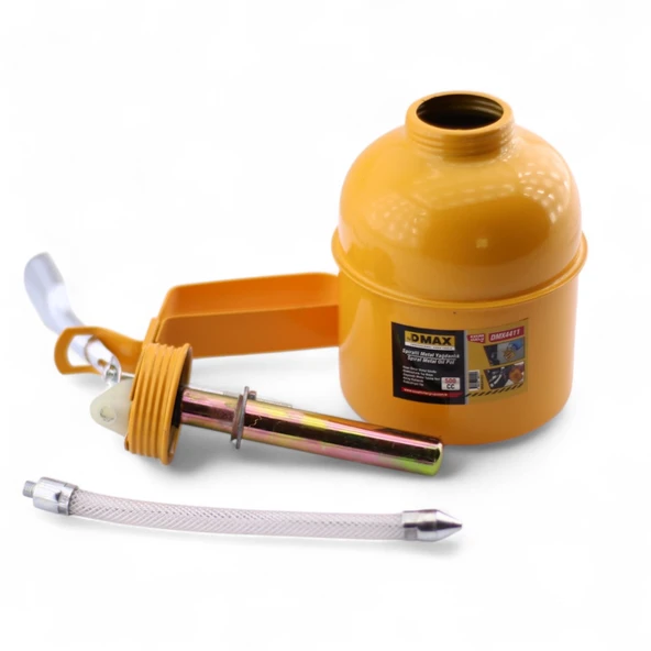 500 ml Araba Makine Atölye Yağdanlığı Spiralli Metal Gövdeli Yağdanlık Uçlu Yağ Pompası - 2