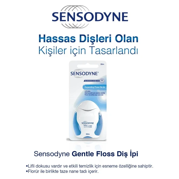 Sensodyne Gentle Floss Nane Aromalı 30 m Diş İpi - 2