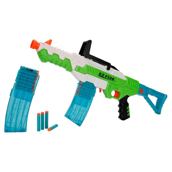 Air Warriors Ez Fire Blaster 28 Mermili Sünger Dart Atan Silah 56 Cm - 5