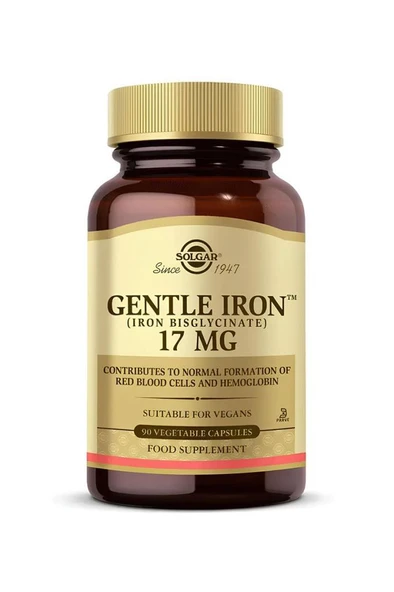 Solgar Gentle Iron 17 mg 90 Kapsül ürün görseli 1