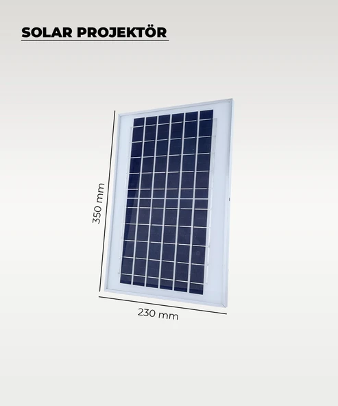 60W  Solar Projektör IP67 Beyaz Işık (Su Geçirmez - Dış Mekan) - 4