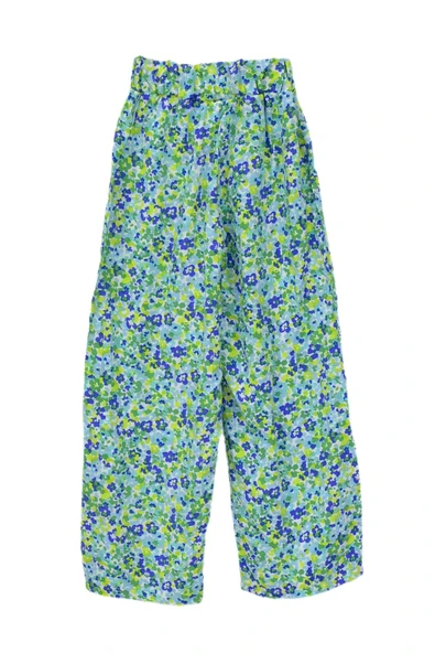 Kız Çocuk Emprime Bol Paçalı Lastikli Bağcıklı Pantolon BGL-ST04625 - 6