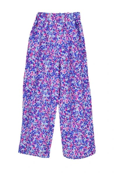 Kız Çocuk Emprime Bol Paçalı Lastikli Bağcıklı Pantolon BGL-ST04625 - 8