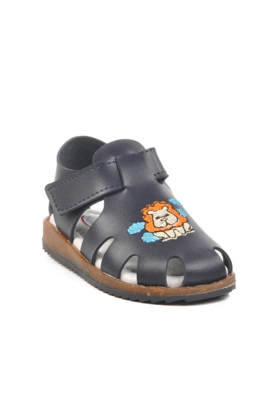 Ayakmod Lacivert Cırtlı Hafif Unisex Çocuk Sandalet 17373 B - 3