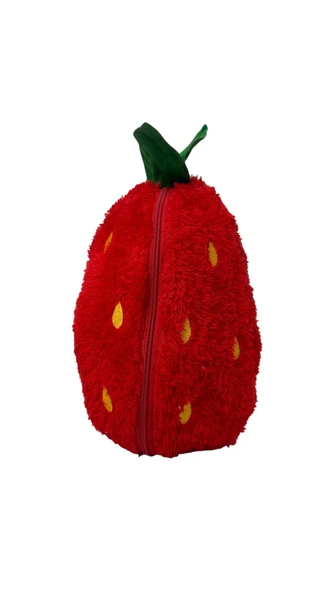 ribac Sevimli Çilek Tavşan Peluş Çantalı Hediyelik 50 cm Oyuncak - 6