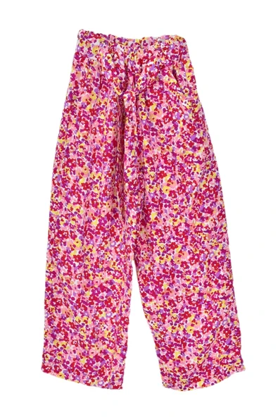 Kız Çocuk Emprime Bol Paçalı Lastikli Bağcıklı Pantolon BGL-ST04625 - 4