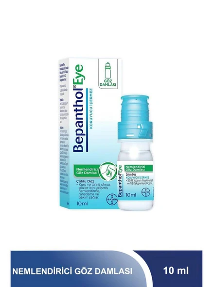 Bepanthol Eye Nemlendirici Göz Damlası Çoklu Doz 10 ml