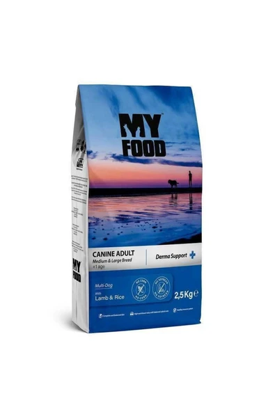 My Food Kuzu Etli Orta/Büyük Irk Yetişkin Köpek Maması 2,5 kg
