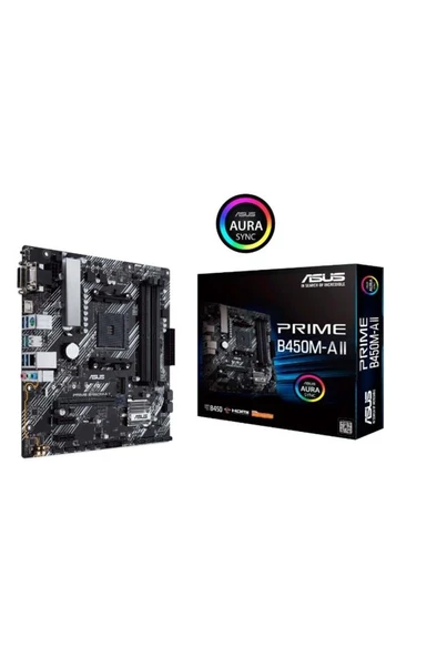 Asus Prime B450M-A II AMD AM4 DDR4 Micro ATX Anakart Outlet ürün görseli 1
