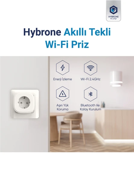 Hybrone Tekli Wi-Fi Akıllı Priz - 2