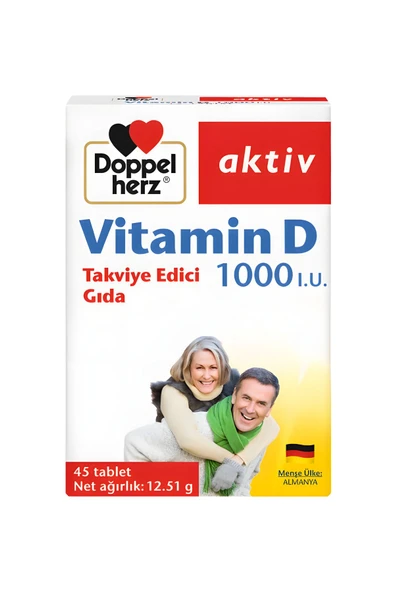 Doppelherz Vitamin D 1000 IU 45 Tablet - Resim 5