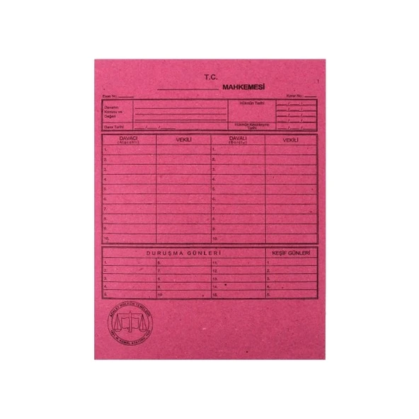 Alemdar Mahkeme Dosyası Pembe (50 li)