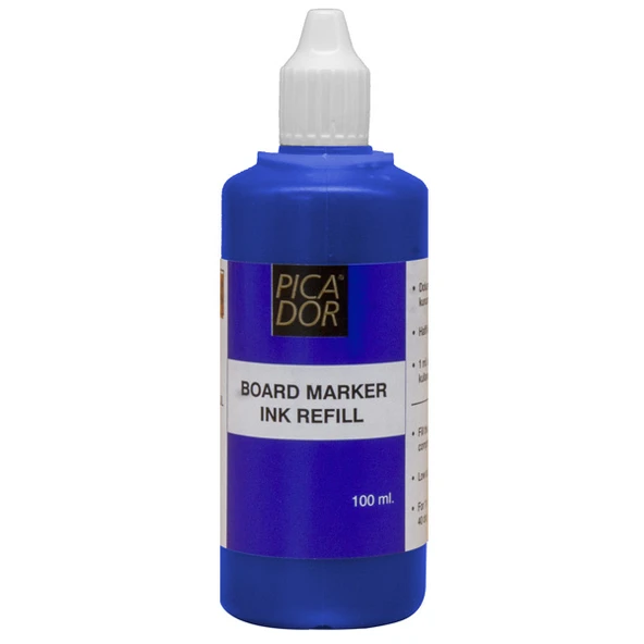 Picador Tahta Kalem Mürekkebi 100 ML Mavi 9 LU PAKET-9-LI-PKT