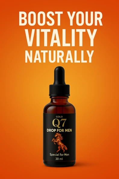 Q7 Gold Damla 30ml Erkeklere Özel Enerji, Cinsel & Güç ve Performans Desteği - 2