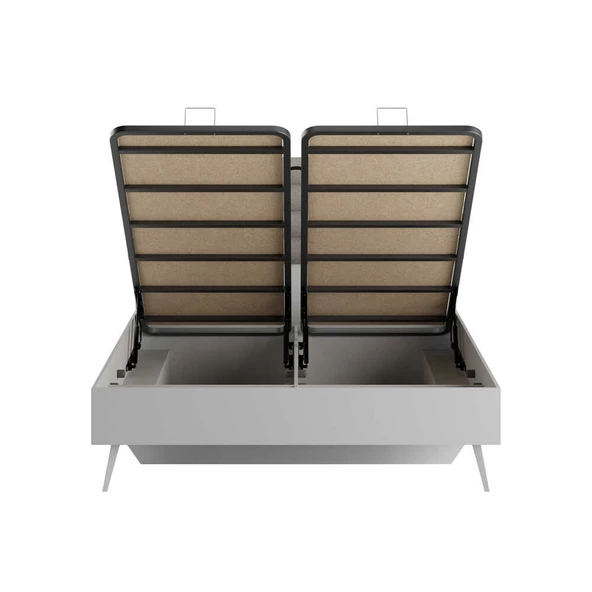 Milano Çift Kişilik Karyola - Vizon/Zebra 166x120x205 cm - 7