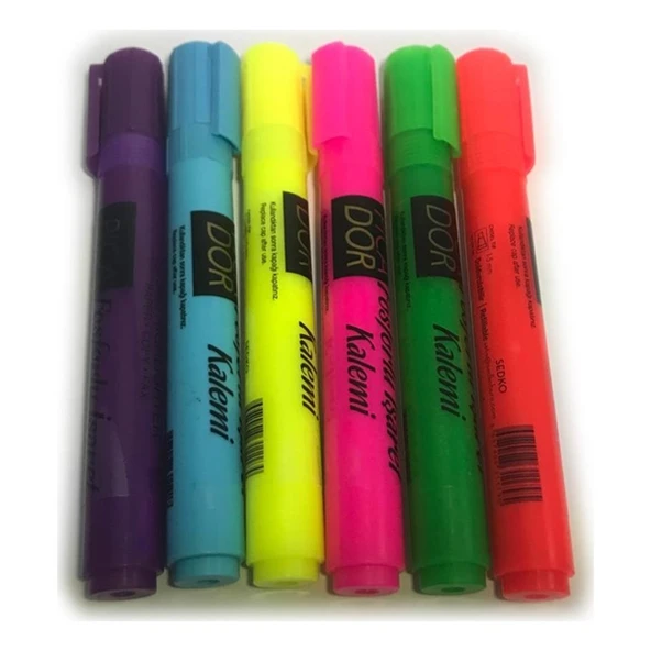 Picador Fosforlu Kalem Mor 421 (10 adet)